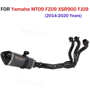 For Yamaha MT09 FZ09 XSR900 FJ09 Slipon Motorcycle Exhaust Full System 2014-2020 - Picture 1 of 6