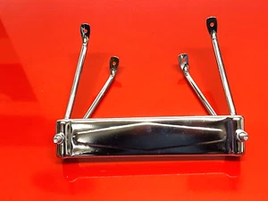 SOPORTE DE RUEDA DE REPUESTO LAMBRETTA SX LI3 TV3 GP DL INTERIOR BLINDAJE CROMADO 10 PULGADAS - Imagen 1 de 5