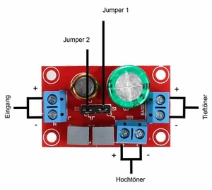 Frequenzweiche Spule Kondensator Weiche Tieftöner Hochtöner 150 Watt 4 - 8 Ohm  - Bild 1 von 4