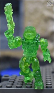 HALO MEGA BLOKS TRANSLUCENT GREEN SPARTAN WARRIOR FIGUR 96978 SERIE 7 - Bild 1 von 6