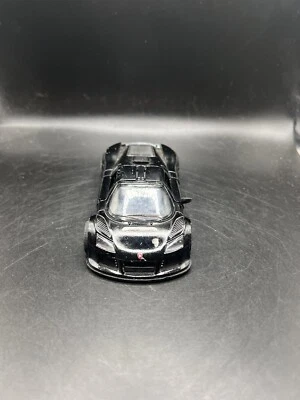 Kinsmart Diecast Toy Race Car 2010 Gumpert Apollo Sport Black 1:36 No Spoiler - Image 1 of 4