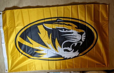 *NEW* MISSOURI TIGERS 3' x 5' FLAG / BANNER USA MISSOURI TIGERS FOOTBALL Cover