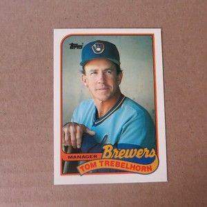 Tom Trebelhorn 1989 Topps Tiffany #344 Milwaukee Brewers NMMT