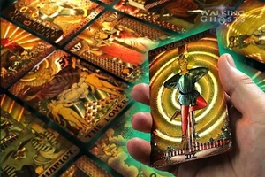 Gold Foil Boxed Holographic Tarot Cards Deck & Guidebook Fortune Telling UK - Picture 1 of 4
