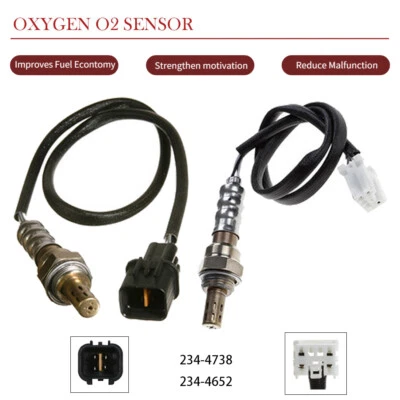 2Pcs O2 Oxygen Sensor Up+Downstream For 00-05 Mitsubishi Eclipse & 99-03 Galant - Image 1 of 4