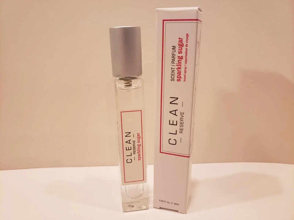 Limpio ~ Reserve Eau De Parfum Spray ~ Azúcar Espumosa ~ 0,34 OZ ~ NUEVO EN CAJA Foto 1 de 1