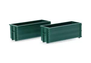 HO 1:87 Herpa # 53082-007 Roll-off Containers - Moss Green - 2 pcs. - Picture 1 of 2