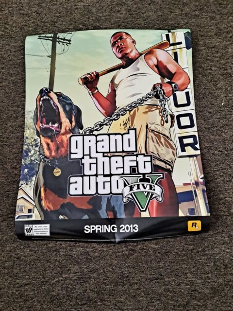 Mapa GTA 5 Poster Adesivo A3 (29,7x42cm), GTA V, Grand Theft Auto GAME -  JOGO