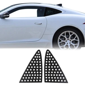 Alloy Rear Triangle Window Honeycomb Trim For Jaguar F-Type (Hardtop) 2013-2018 - Picture 1 of 7