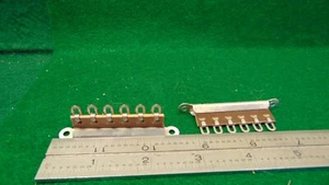 (2) 6 Position Heavy Duty Phenolic Terminal Strip Tie Point 2 Hole Mount NOS  - Picture 1 of 3