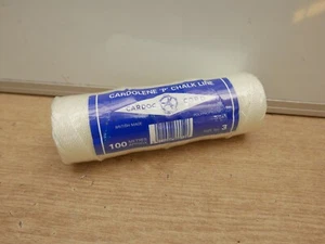 CARDOC 100M POLYPROPYLENE PLUMB OR CHALK LINE WHITE SIZE 3 - Picture 1 of 1