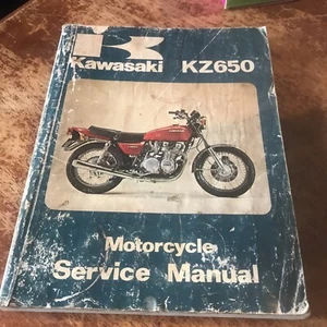Genuine Kawasaki KZ650 Motorcycle Service Manual 1981 Edition FREE POSTAGE 77-79 - Picture 1 of 5