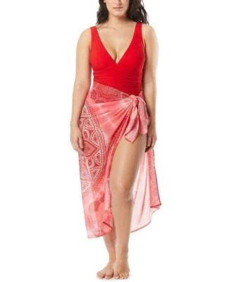 CONTOURS BY COCO REEF Talla Única Topacio Convertible Sarong/Cubierta Nuevo con Etiquetas $82 Foto 1 de 4