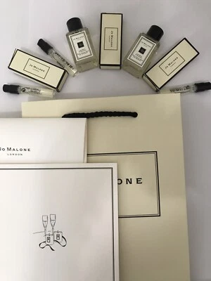 Jo Malone 3xLime Basil Mandarin Vials 2xHand Wash Gel Lot .5 oz 15 ml w/ Card - Image 1 of 4