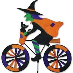 Halloween Czarownica Kot Rower Rower Wiatr Spinner Duży 32"