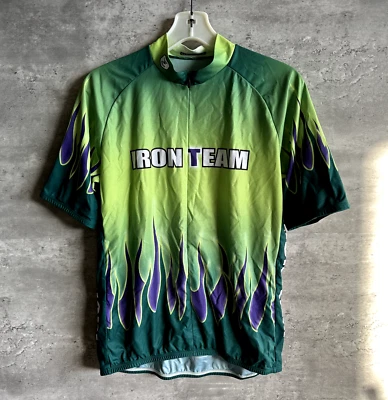 Camiseta deportiva vintage de carreras de ciclismo Sugoi Iron Team The Leukemia & Lymphoma Society XL Foto 1 de 4