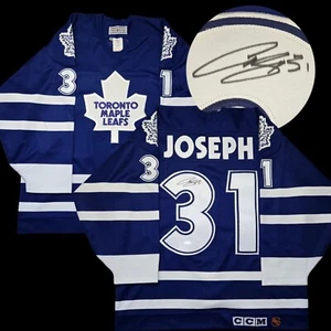 Curtis Joseph Signed Toronto Maple Leafs CCM Pro Hockey Jersey 48 COA NHL Goalie - Picture 1 of 11