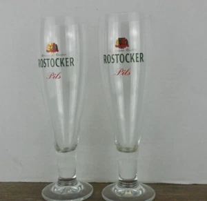 Juego de 2 pastillas Brawmeister Qualitat Rostocker 0,3 L Glass Pilsner - Imagen 1 de 6