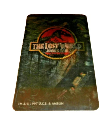 JURASSIC PARK THE LOST WORLD Hologram T-Rex Collectible Card + Rebirth digital - Image 1 of 3