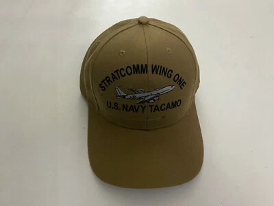 Vanguard STRATCOMM WING ONE 美国海军 TACAMO 米色棒球帽 均码 — 第 1/4 张图片