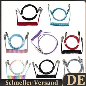 Mechanische Tastatur, Pilotenkabel, Spiralkabel, Typ-C, USB-Luftfahrt-Anschluss, - Bild 1 von 27