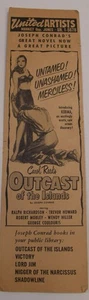 1951 PROMOTIONAL BOOKMARK FOR MOVIE "OUTCAST OF THE ISLANDS" BY JOSEPH CONRAD - Bild 1 von 10