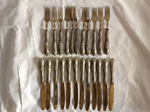 Besteck SOLINGEN Blätterteig 800 Silber Obst Dessert Jugendstil - Bild 1 von 8