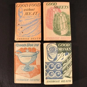 1935-1940 4Vols Good Soups Good Sweets Good Drinks Good Food Without Meat Amb... - Picture 1 of 12