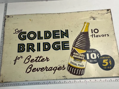 PUENTE DORADO - PUNZÓN ESPECIAL - METAL - LETRERO ESMALTADO - Golden Gate Bridge San Fran Foto 1 de 4