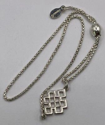 Pulseira ajustável Alex and Ani ENDLESS KNOT 925 prata esterlina corrente - Imagem 1 de 4