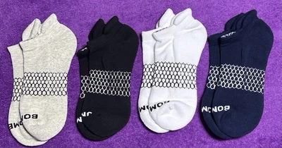 Bombas 4-Pack Ankle Socks Size Large Brand New Unisex Multicolor 4-Pairs - Image 1 of 4