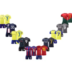 Boys Girls Football Kit Training Costume Kids Child Age 2-13 Years Old - Picture 1 of 26