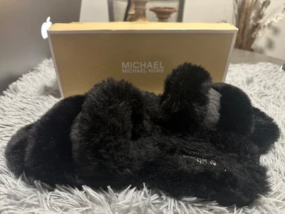 Women’s Michael Kors Black slides size 10 with Box.  Never worn! - Image 1 of 3