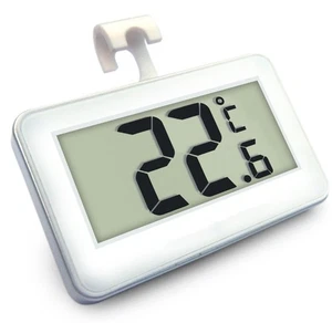 Digital Fridge / Freezer Thermometer Waterproof LCD Wireless & Hanging Hook - Picture 1 of 11