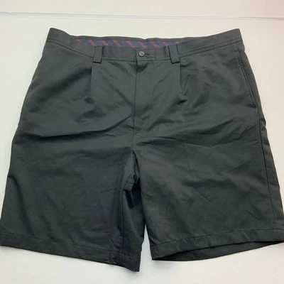 Pantalones Cortos Chinos Van Heusen Khakis Para Hombres 42 Negros Plisados Frontales Cortados Bolsillos Cremallera Mosca Foto 1 de 4