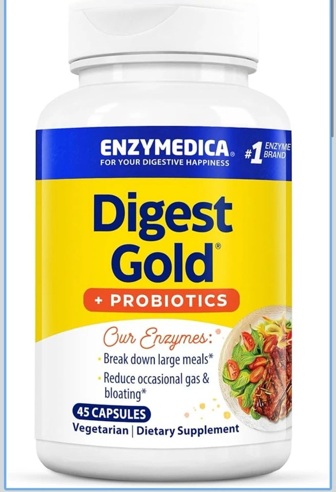 Enzymedica Digest Gold + Probióticos Fórmula 2 en 1 para la Salud Intestinal Digestiva E... Foto 1 de 4