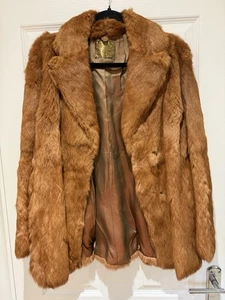 Atemberaubender echter Vintage Rotfuchs Pelz Albeck Mantel – UK Größe 6-8 - Bild 1 von 15
