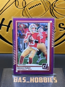 2025 Donruss Brock Purdy Purple Press Proof 49ers - Picture 1 of 2