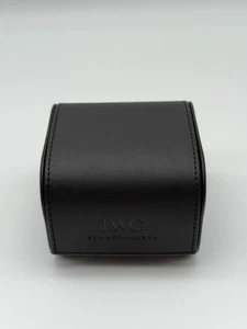 IWC Original Travelbox caja de reloj estuche de viaje cuero negro - EXCELENTE - Imagen 1 de 3