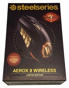 SteelSeries Aerox 9 Wireless: World of Warcraft Edition - MMO GAMING MOUSE Used - Picture 1 of 8