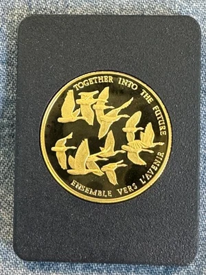 1978 Canadian $100.00 22 karat Gold Proof Coin. 1/2 Troy Ounce Pure Gold. - Image 1 of 4