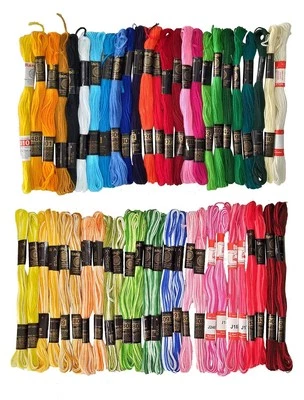 Cross-Stitch & DIY Crafts 50-Color Embroidery Floss Thread Set - Image 1 of 4