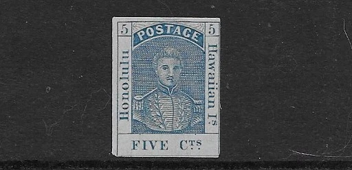 Hawaii, Scott 10,  1868, Kamehameha III, White wove paper, Mint, OG, NH, F/VF - Image 1 of 1
