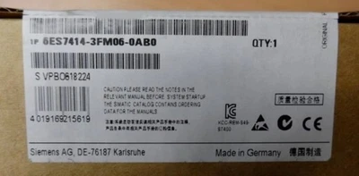 New Siemens 6ES7414-3FM06-0AB0 Free Shipping New in Box New Factory Sealed PLC - Image 1 of 3