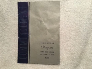 1939 Reitz High School Commencement Program Evansville IN With Graduates’ Names - Picture 1 of 2