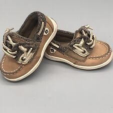 Sperry Toddler Girls Leopard Gray Sneakers Size 6