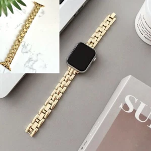 Gold Tone Link Apple Watch BAND ONLY 38mm 40mm 41mm Trendy Fashion Bohemian Gift - Picture 1 of 7