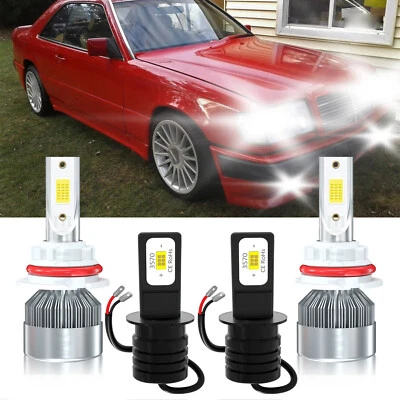 Faro LED haz alto + bombillas antiniebla blanco para Mercedes-Benz 300CE 1988-1993 Foto 1 de 4