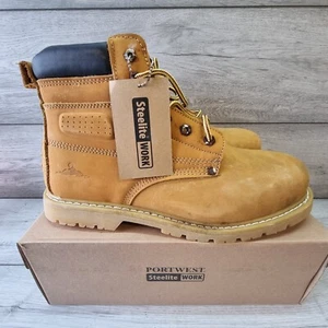 Stivali antinfortunistici uomo Portwest Steelite Welted Plus SBP HRO FW35 UK 12 EU 47 miele - Foto 1 di 10