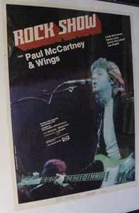 The Beatles Paul McCartney And Wings Poster Orig Vintage Italian Rock Show 1980 - Picture 1 of 11